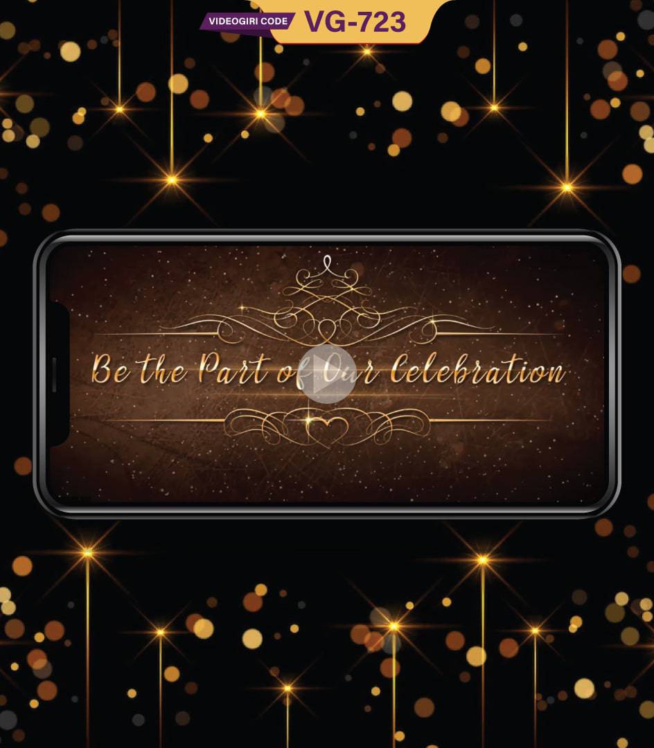 Modern Wedding Invitation with Ganesha