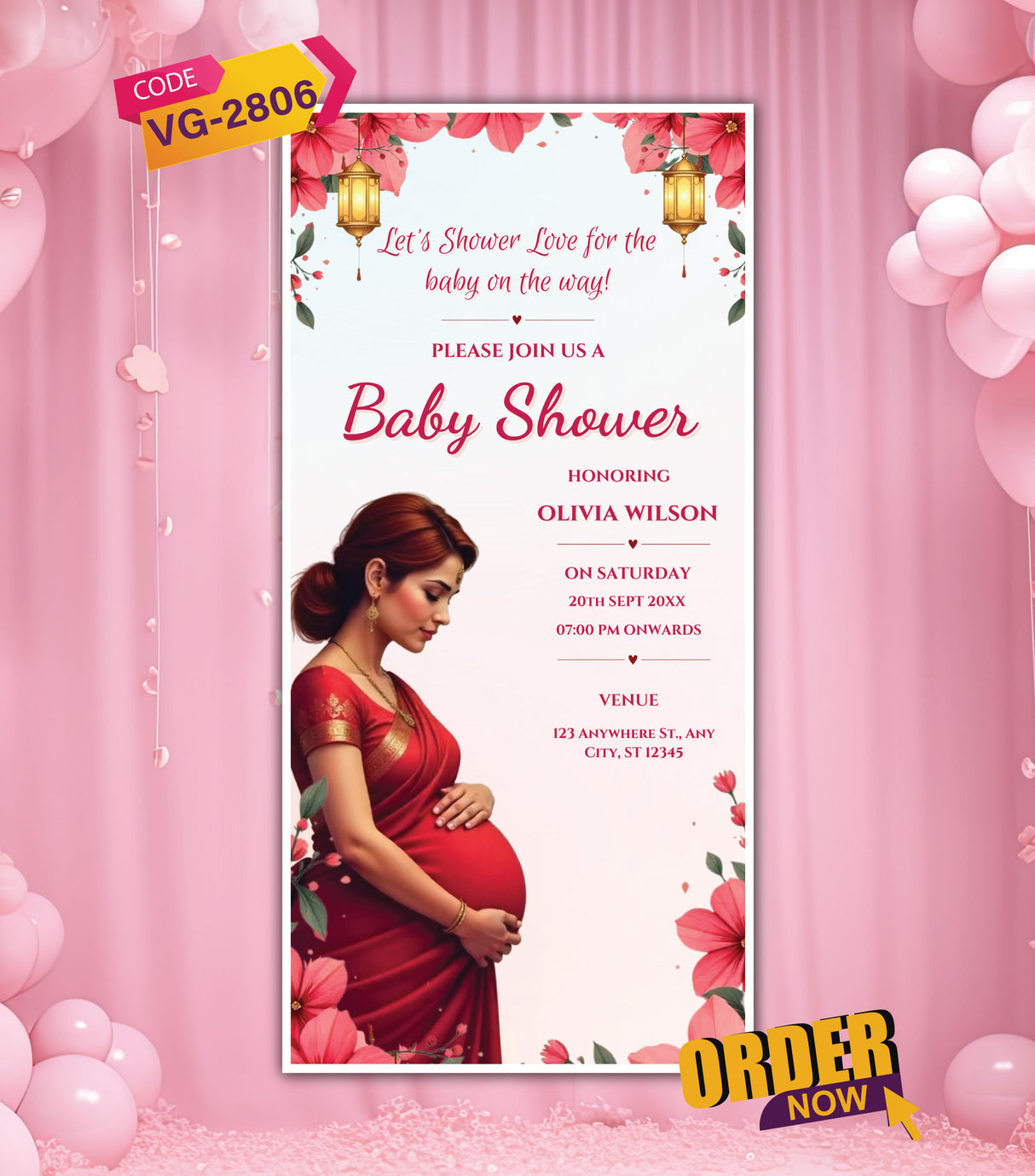 Mom-to-Be Baby Shower Invite