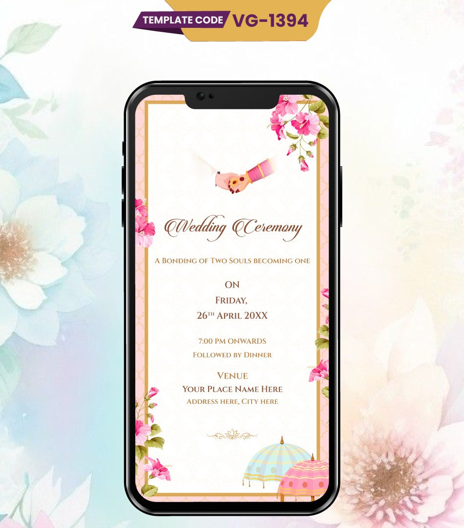 Multi-Page Wedding Invitation PDF Card