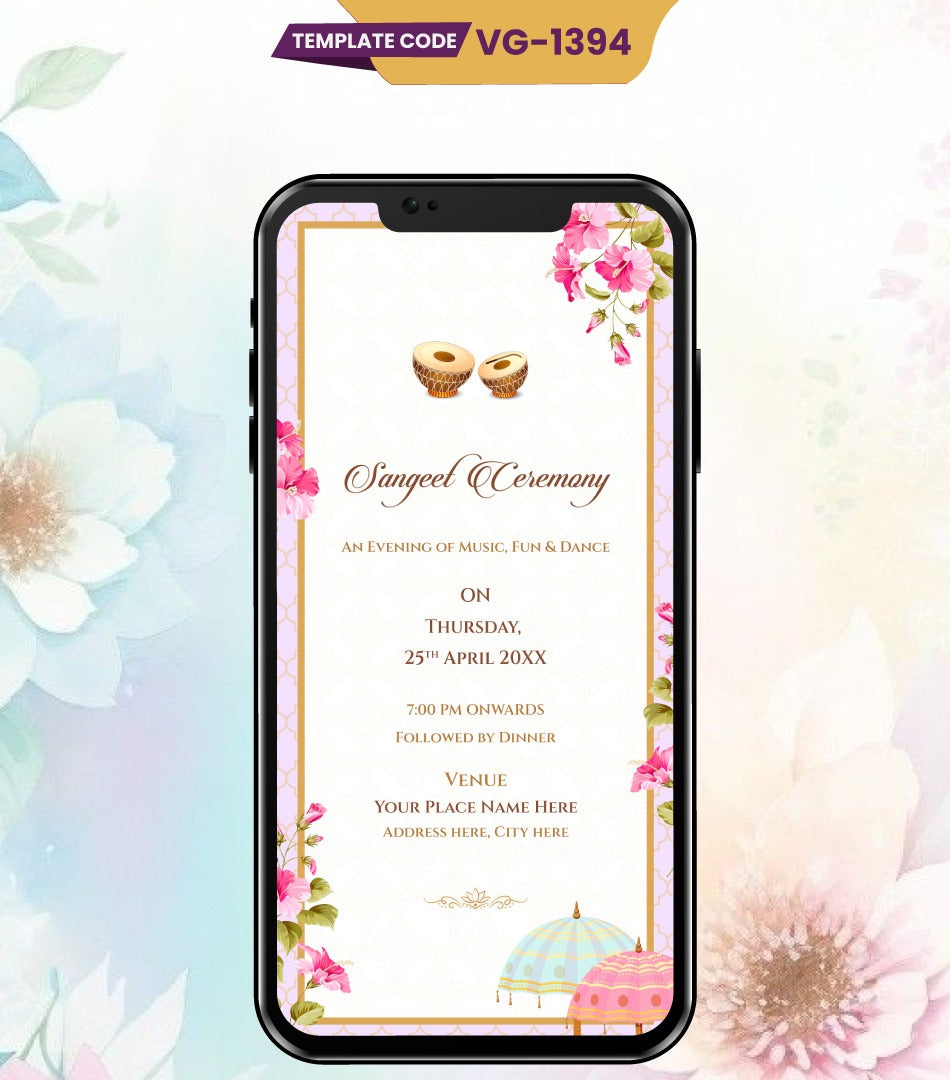 Multi-Page Wedding Invitation PDF Card