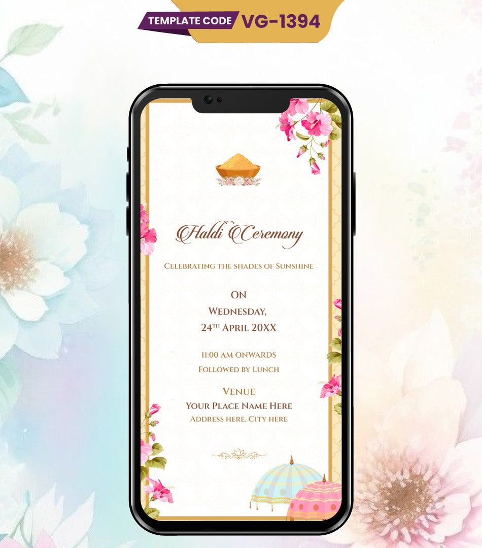 Multi-Page Wedding Invitation PDF Card