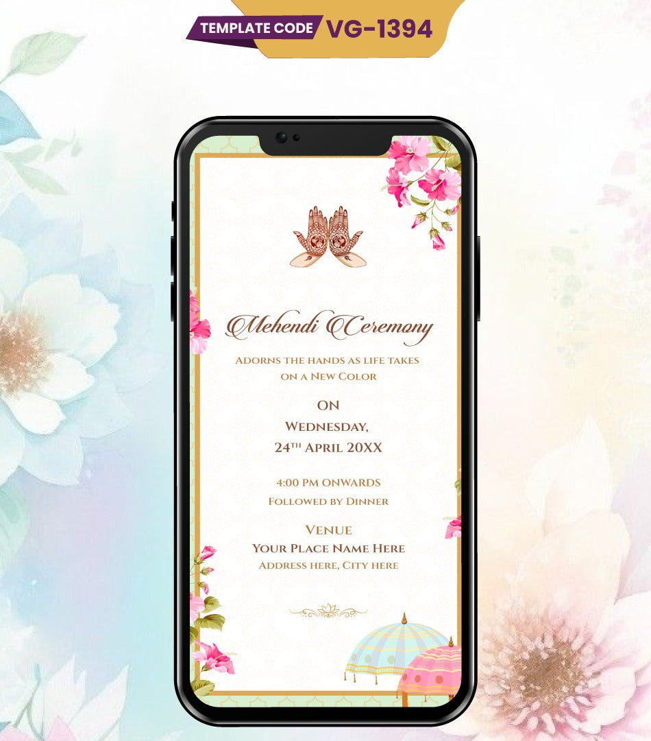 Multi-Page Wedding Invitation PDF Card