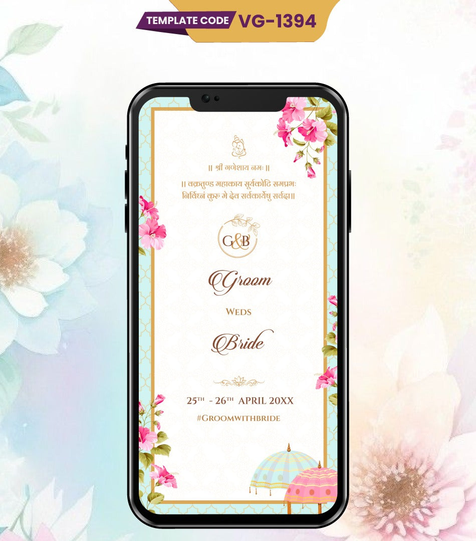 Multi-Page Wedding Invitation PDF Card