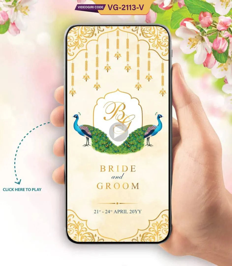 Multicolor Wedding Card Video