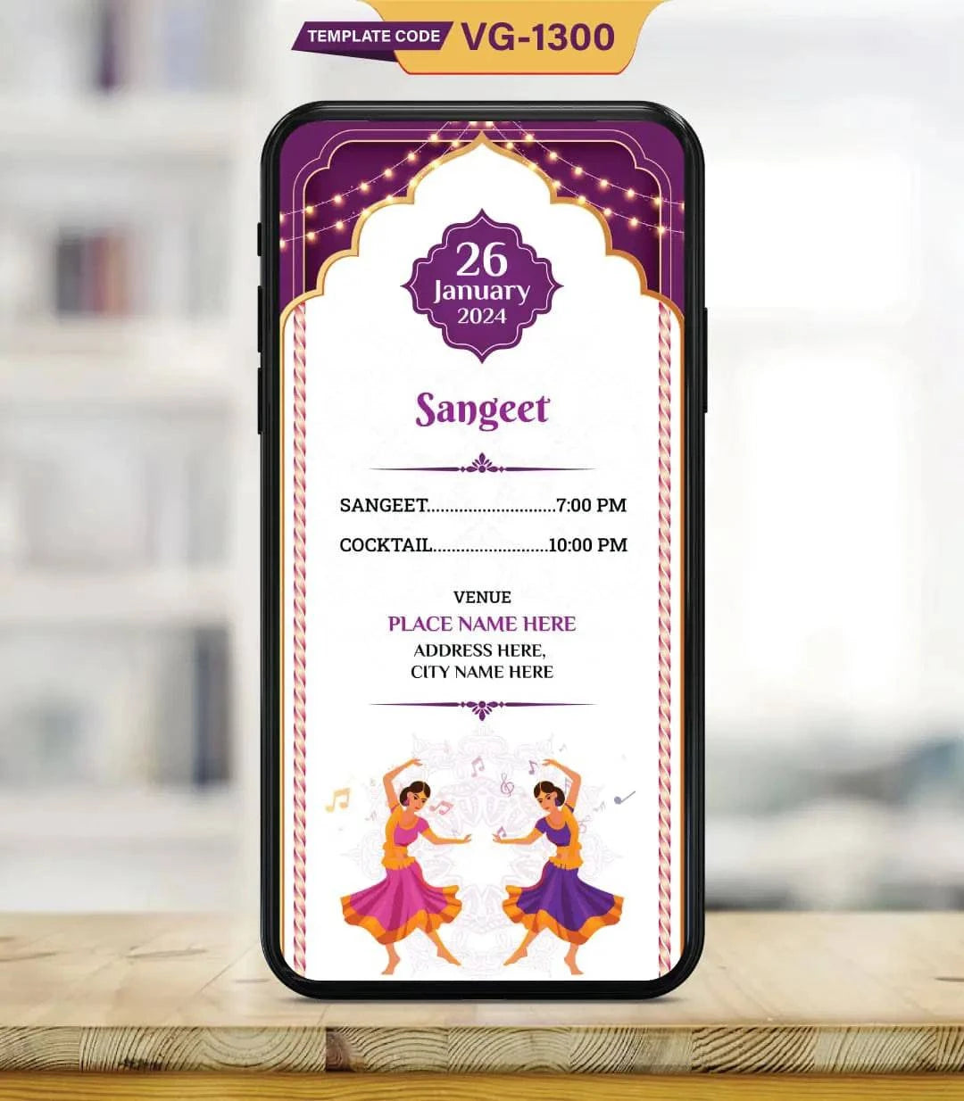 Multiple Event Wedding Invitation PDF Cards