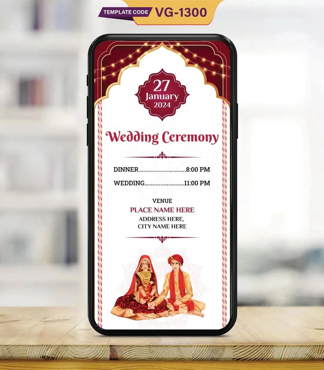 Multiple Event Wedding Invitation PDF Cards