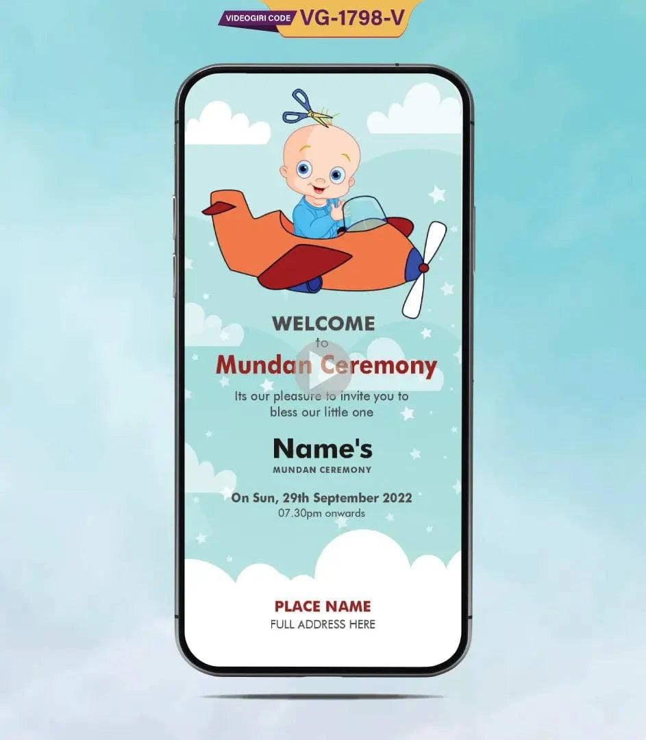 Mundan Invitation Video