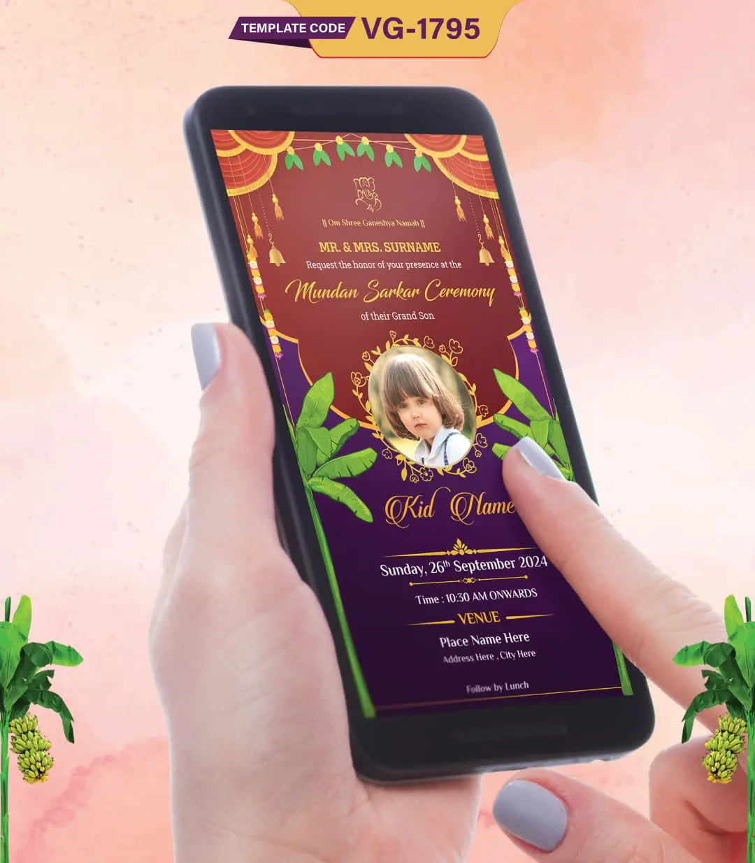 Mundan Sanskar Invitation