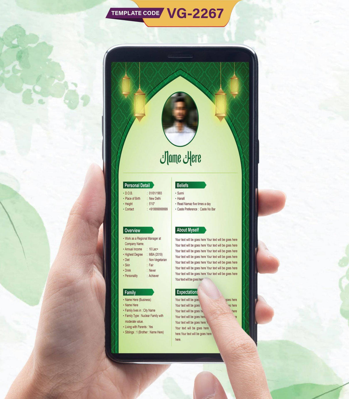 Muslim Biodata For Marriage