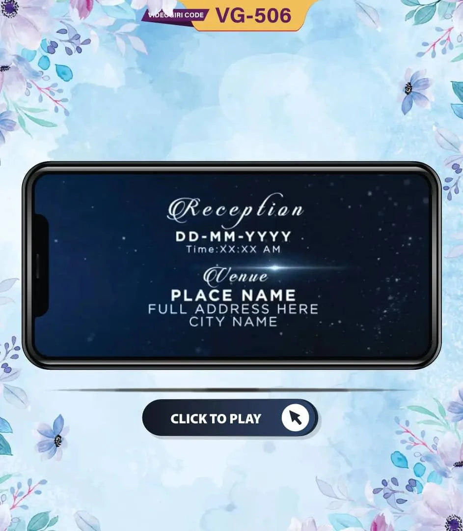 NIkah Invitation Video Without Picture