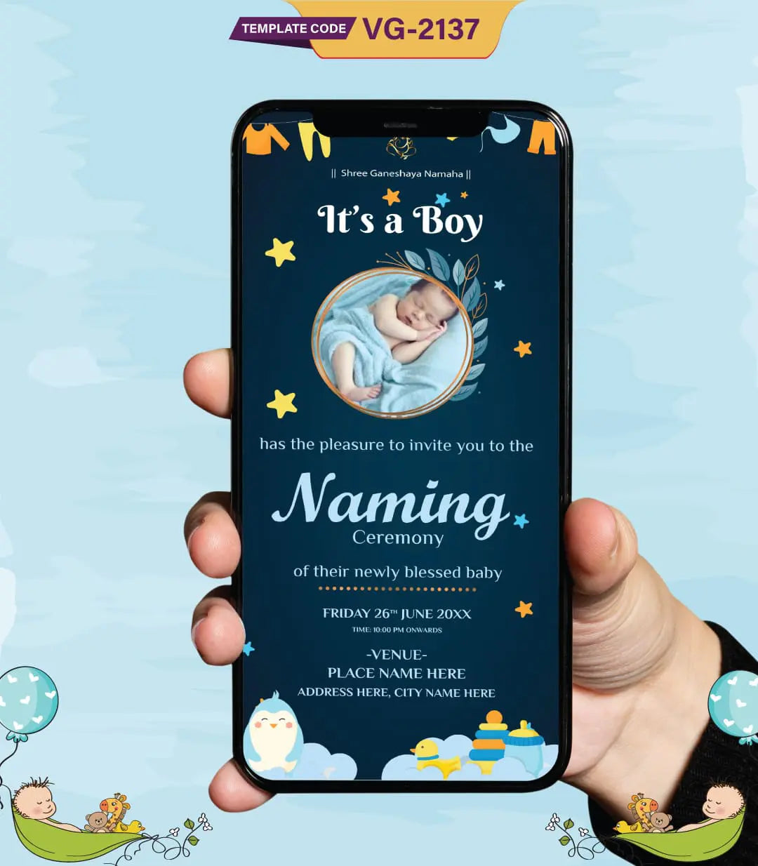 Naming Ceremony Card