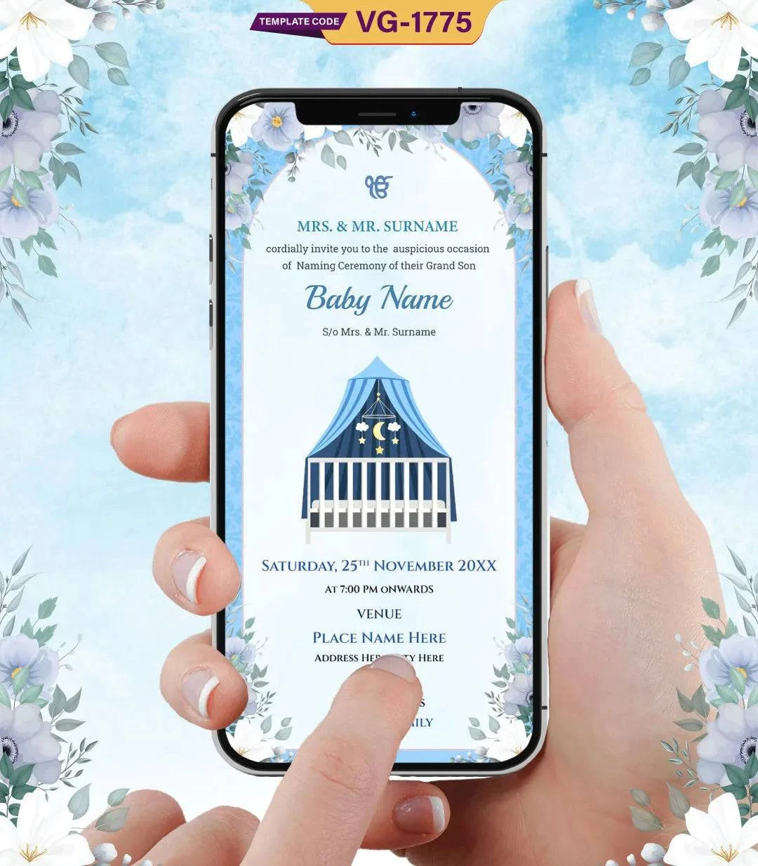 Naming Ceremony Invitations Templates