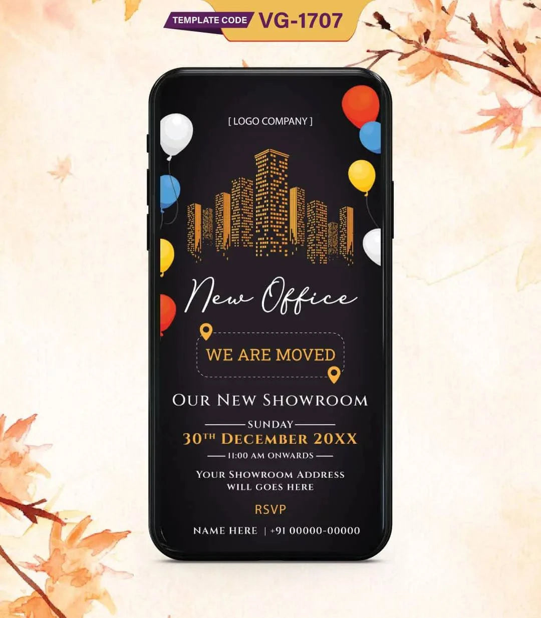 New Office Opening Invitation Card