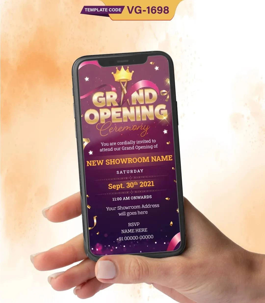 New Showroom Opening Invitation Card