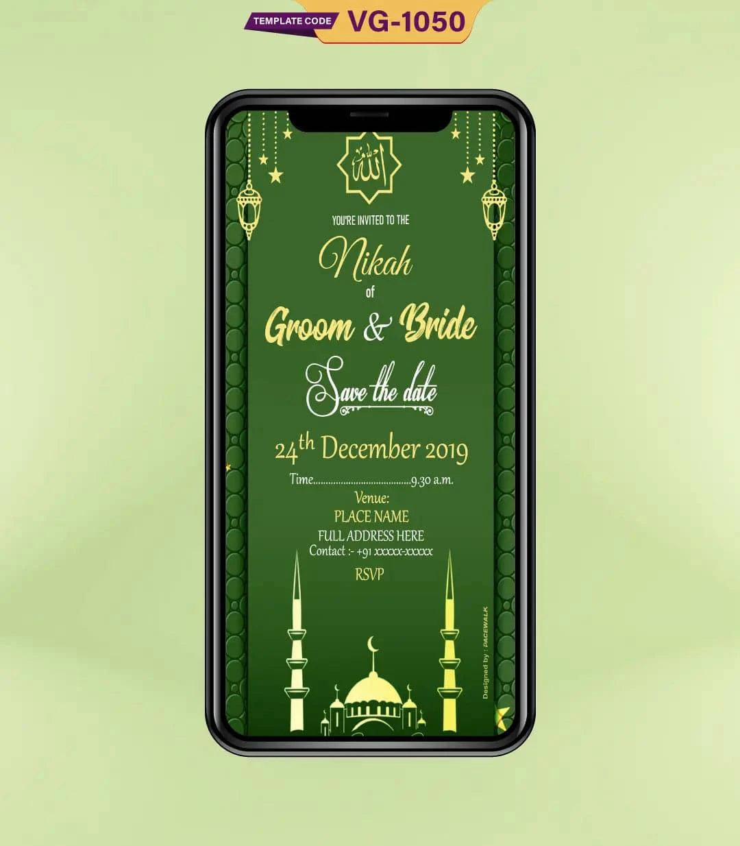 Nikah Invitation eCards For Whatsapp