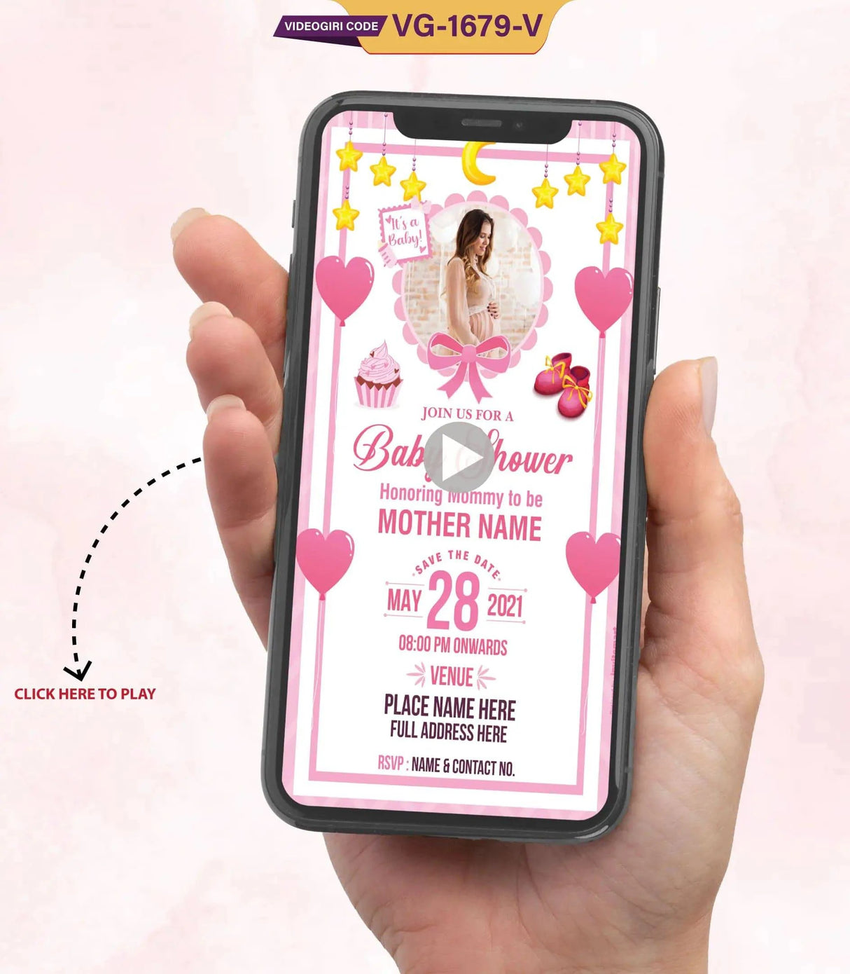 Online Baby Shower Invitation Video