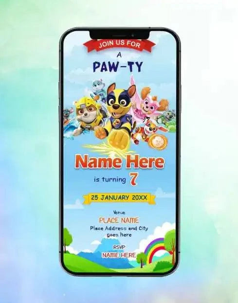 Paw Patrol Birthday Invitations