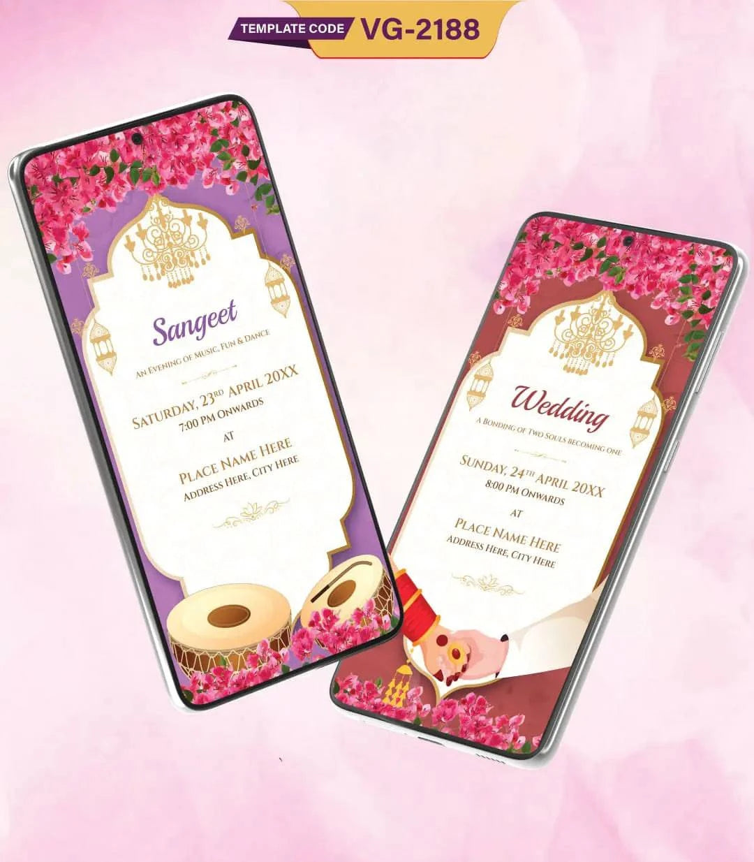 Personalized Caricature Wedding Invitation