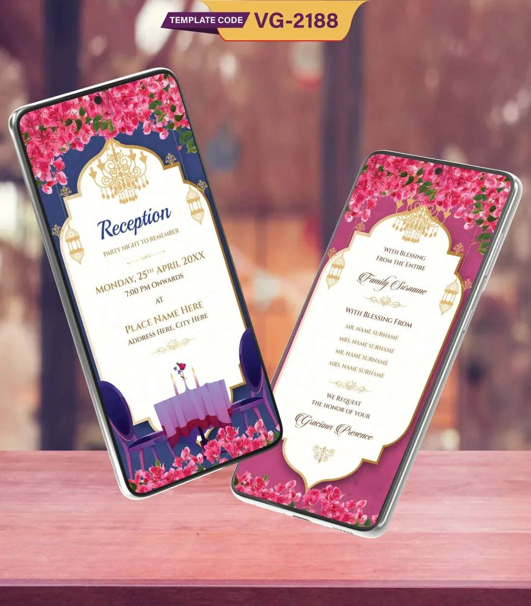 Personalized Caricature Wedding Invitation