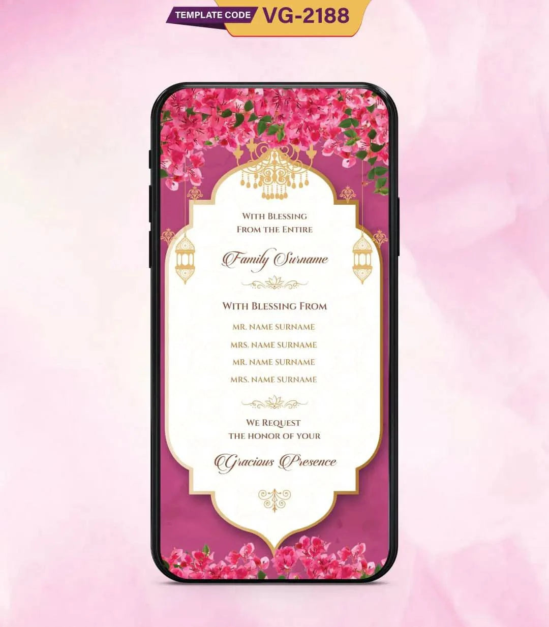 Personalized Caricature Wedding Invitation_8