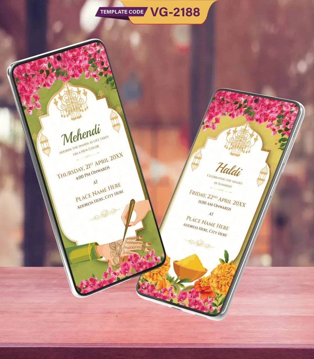 Personalized Caricature Wedding Invitation