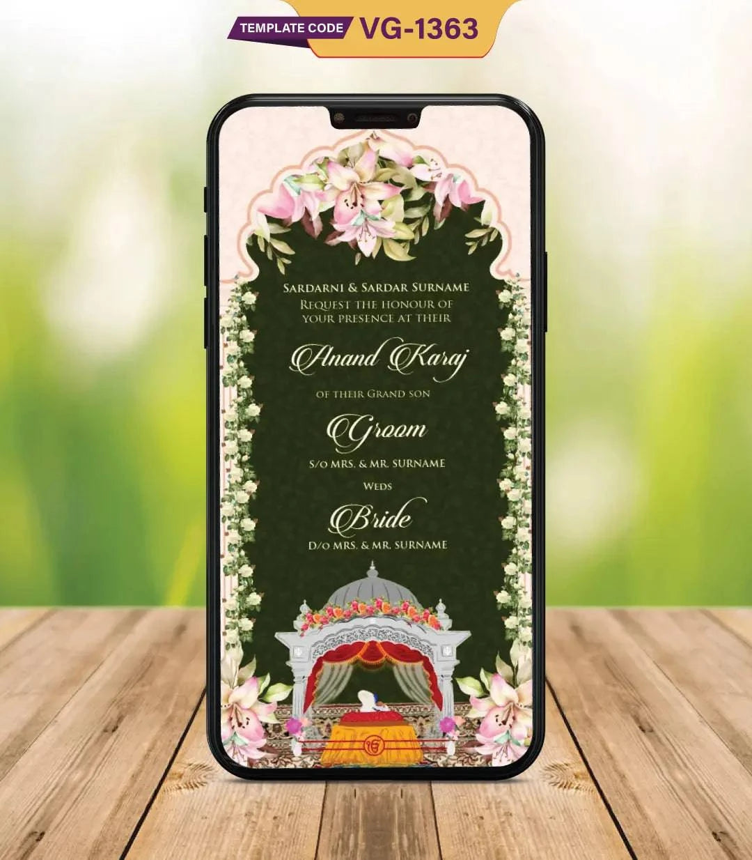 Punjabi Wedding Invitation