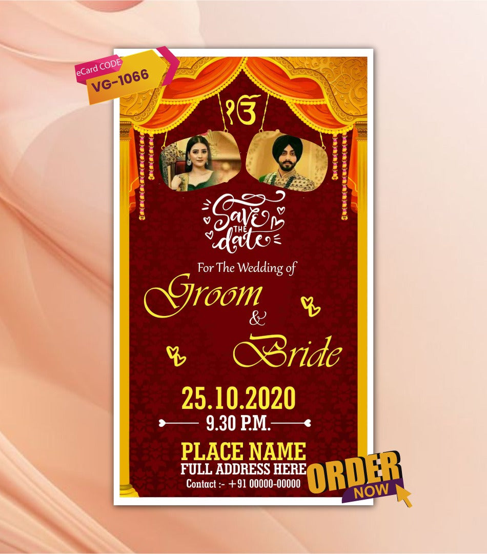 Punjabi Wedding Invitation eCard