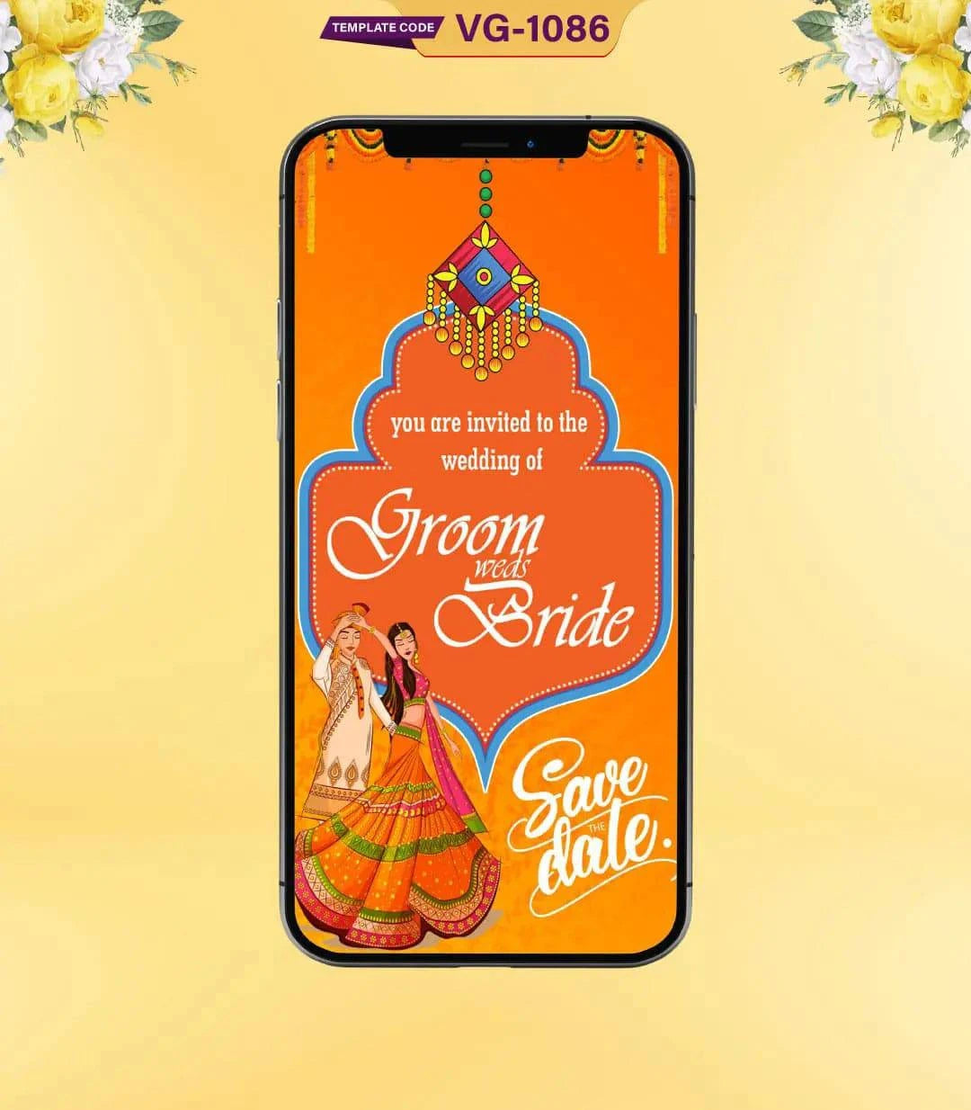 Rajasthani Wedding Invite Card