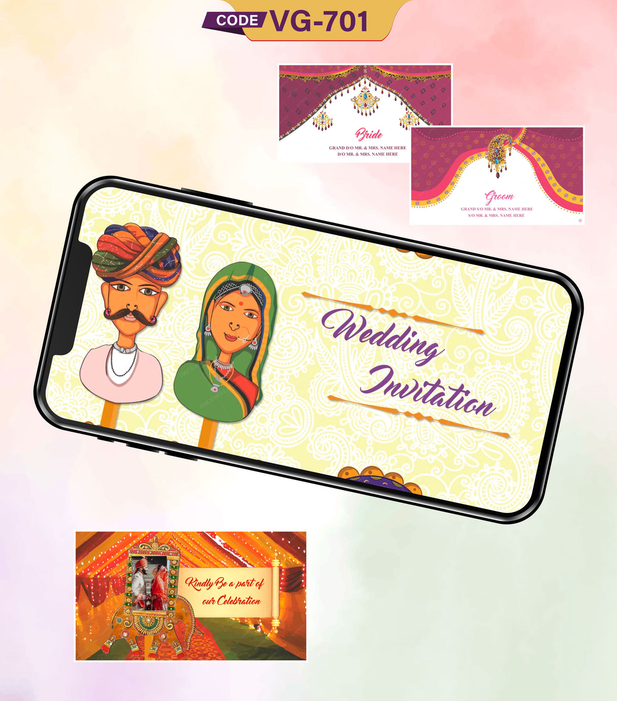 Rajasthani Wedding Invitation Video