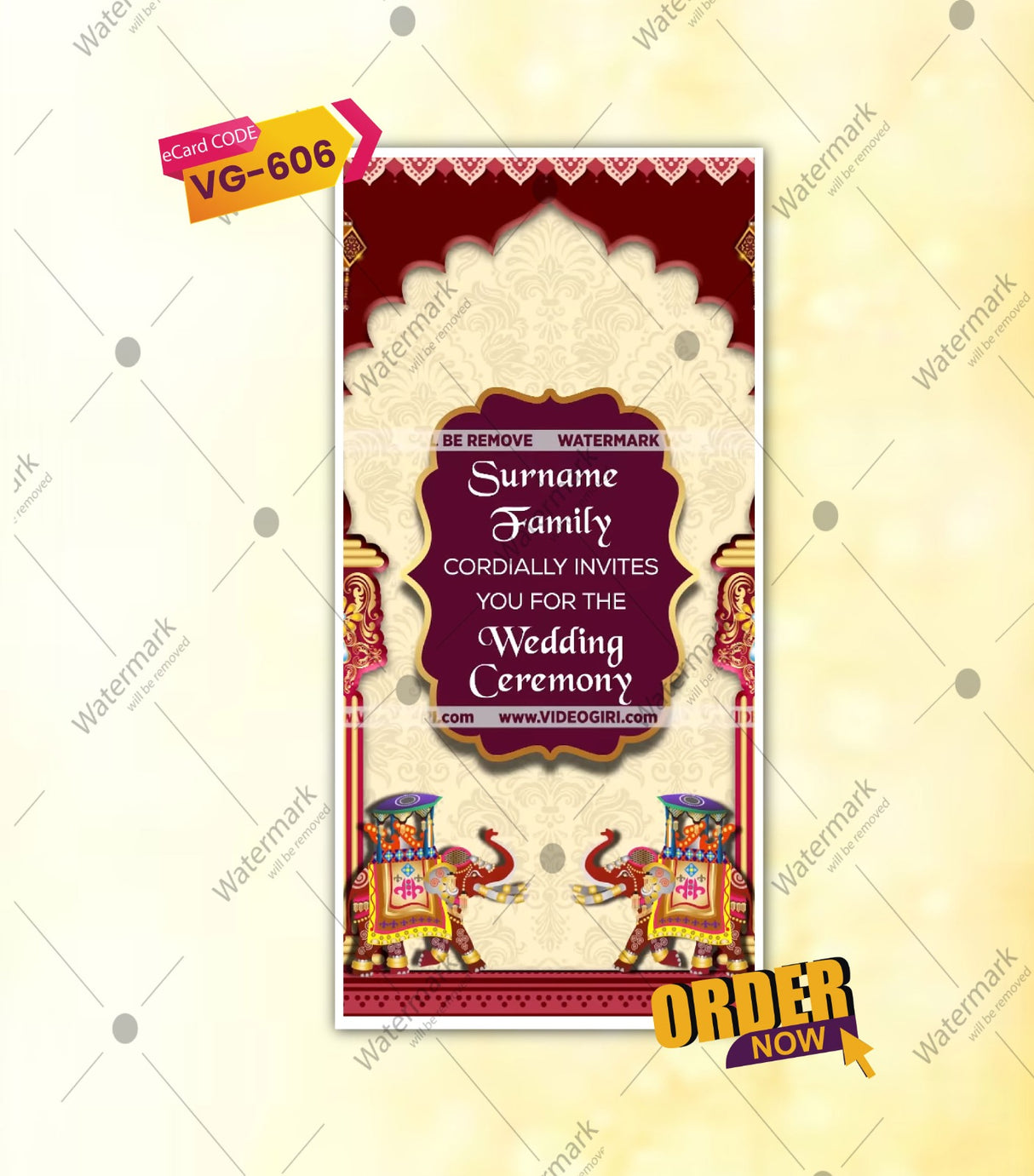 Rajasthani Wedding Invite