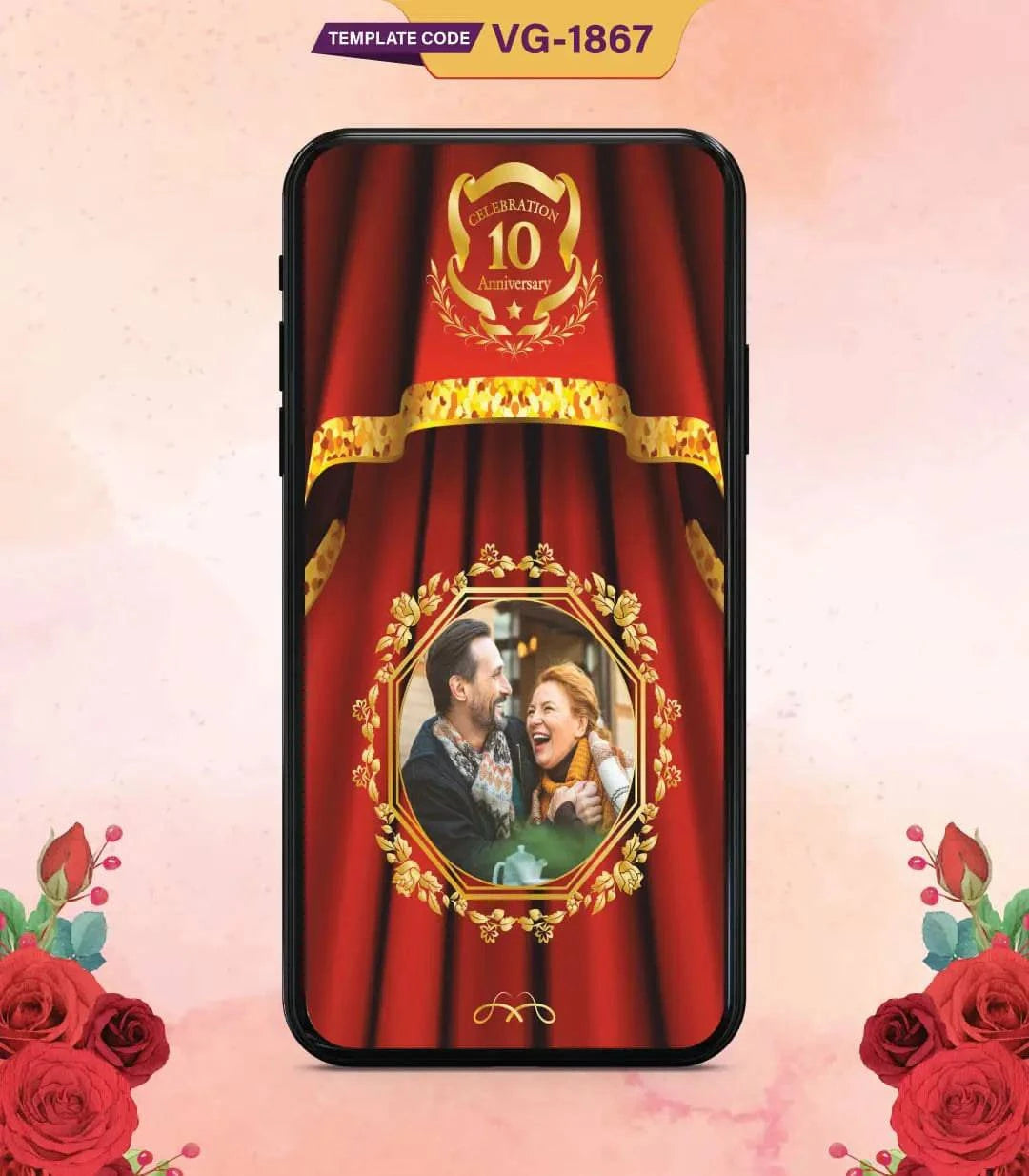 Regal 10th Anniversary Invitation