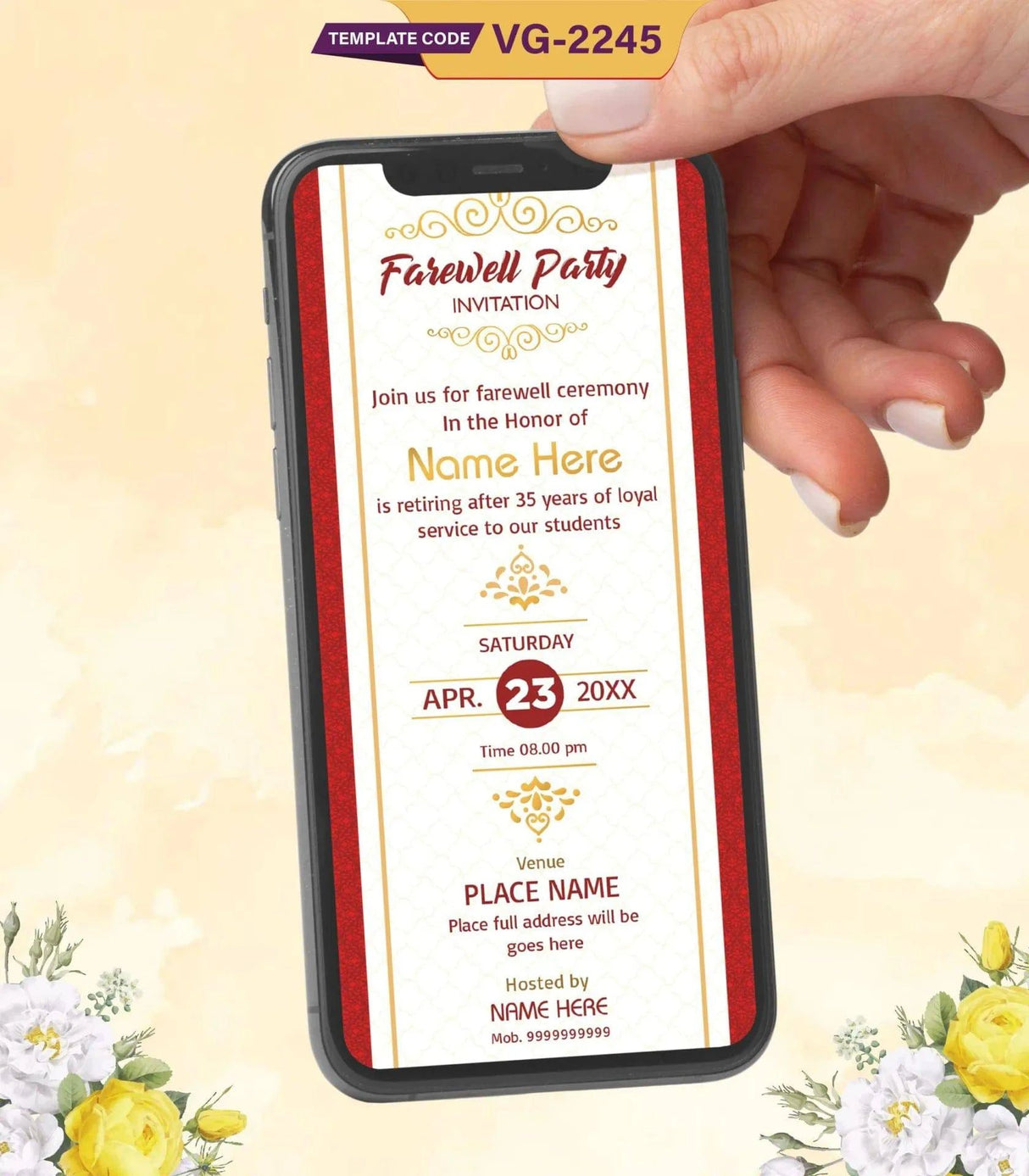 Retirement Farewell Party Invitation