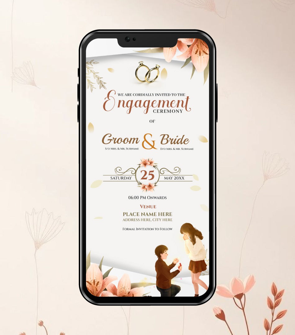 Romantic Engagement Invitation