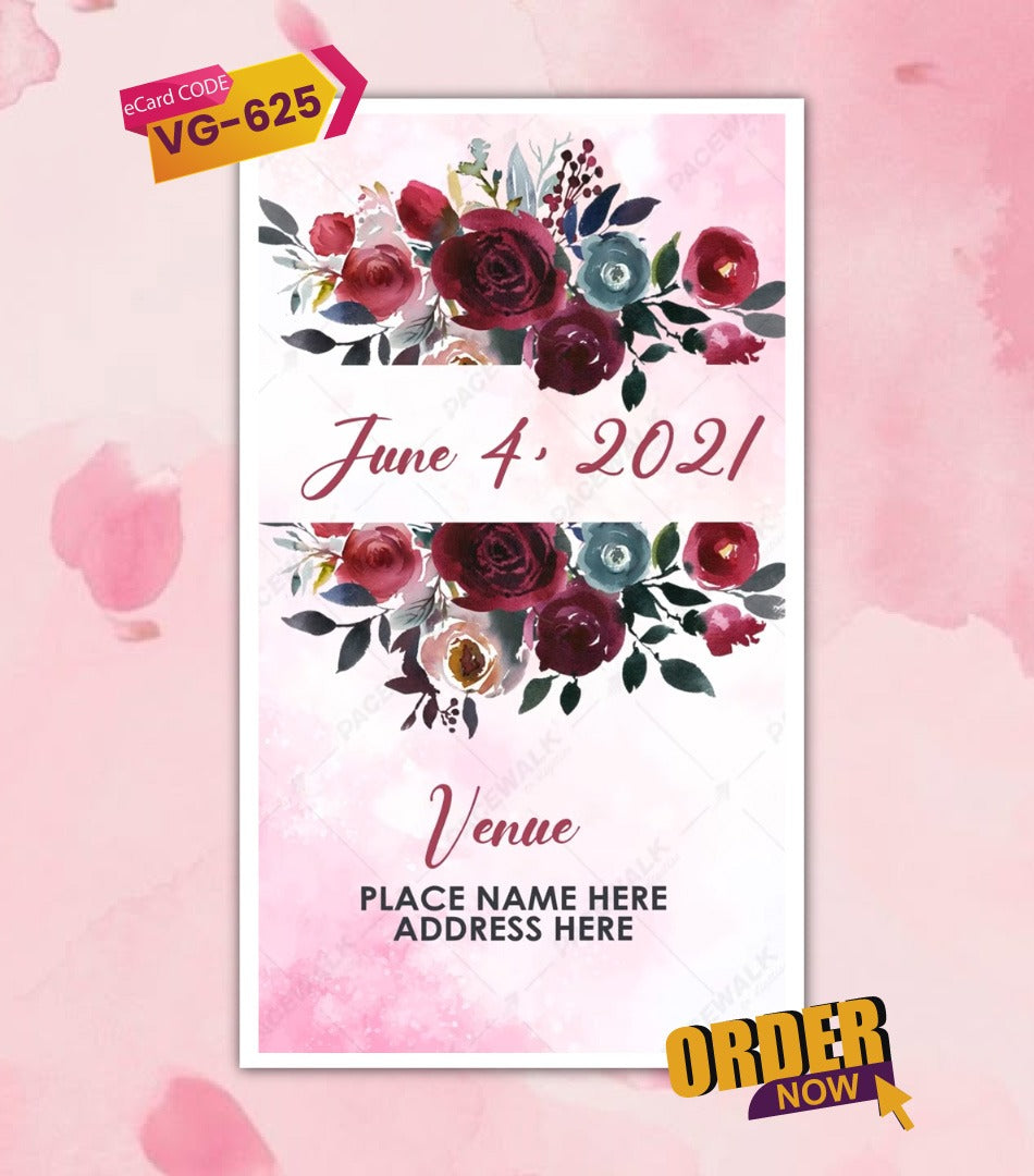 Rose Calendar Save The Date Invite Video