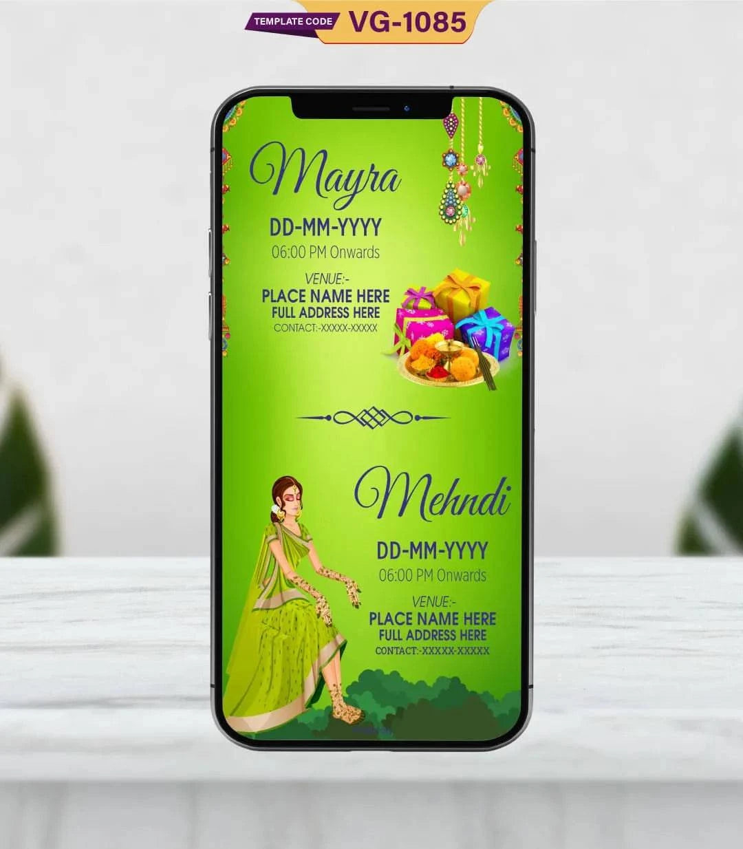 Royal Rajasthani Wedding Invitation Card