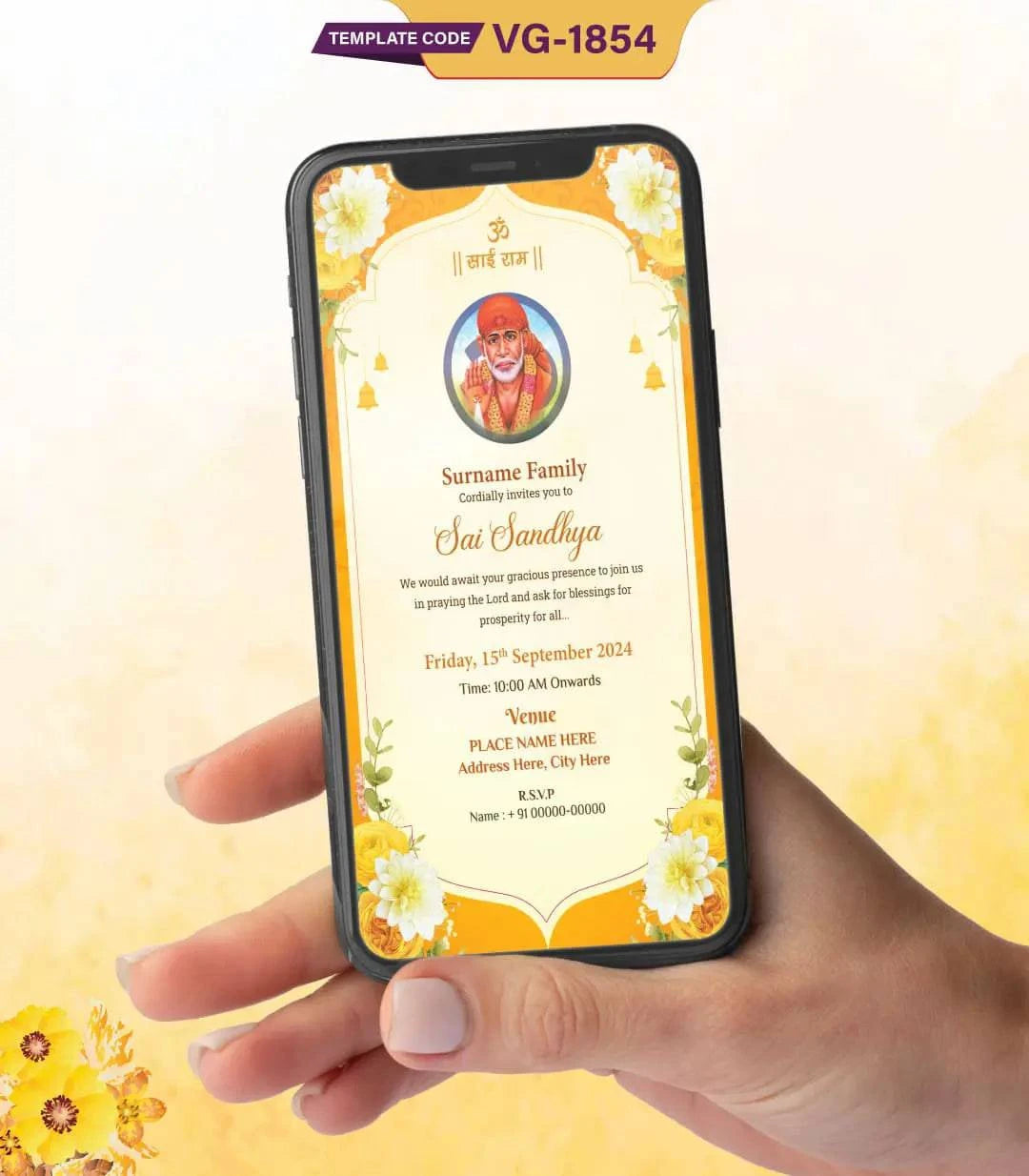 Sai Bhajan Sandhya Invitation