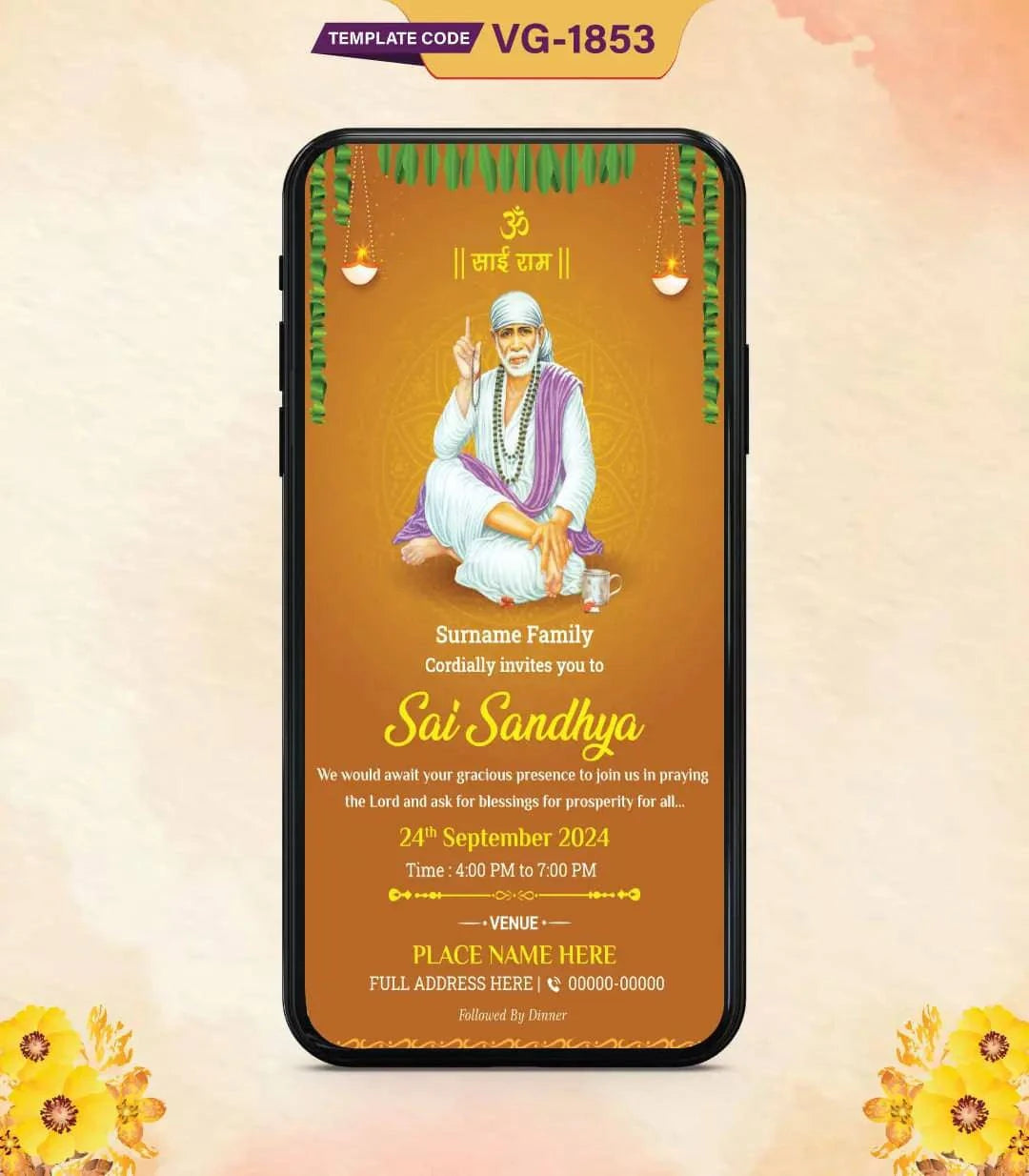 Sai Sandhya Invitation