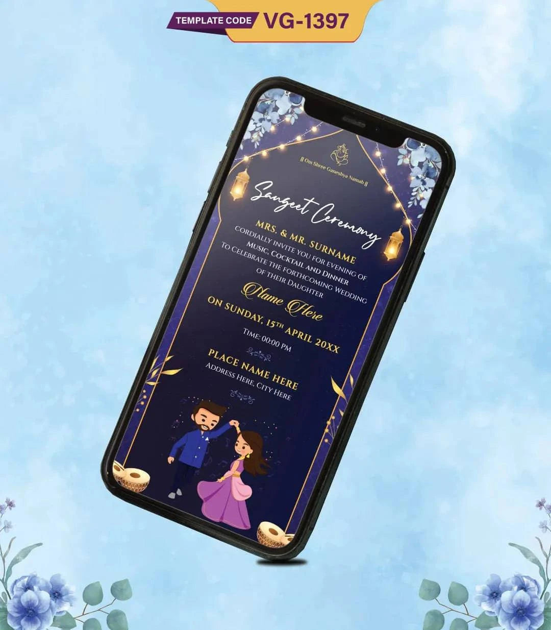 Sangeet Ceremony Invitation