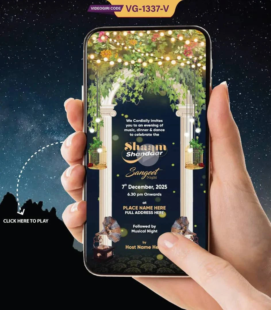 Sangeet Night Invitation Video