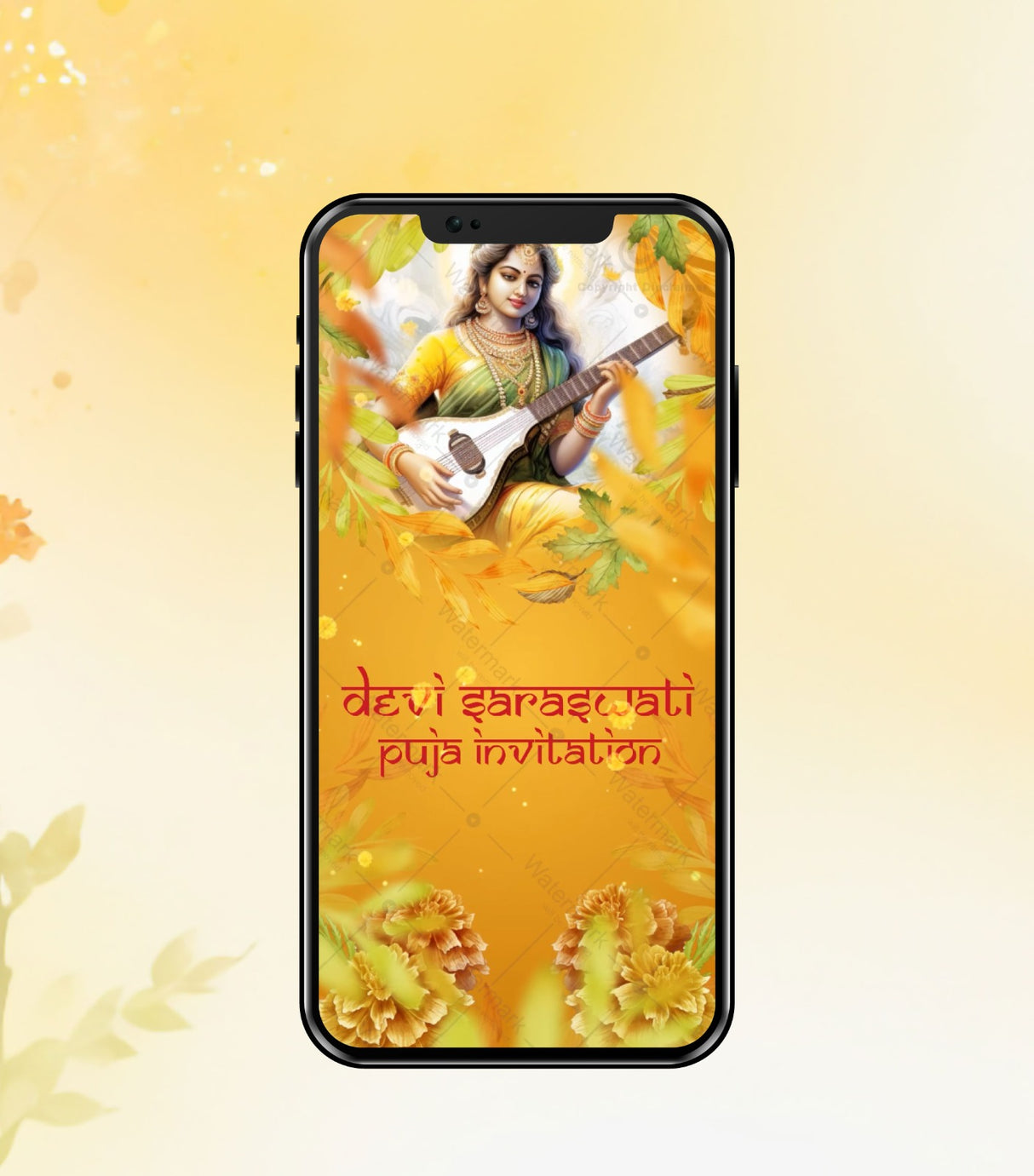 Saraswati Mata Puja Invitation Video