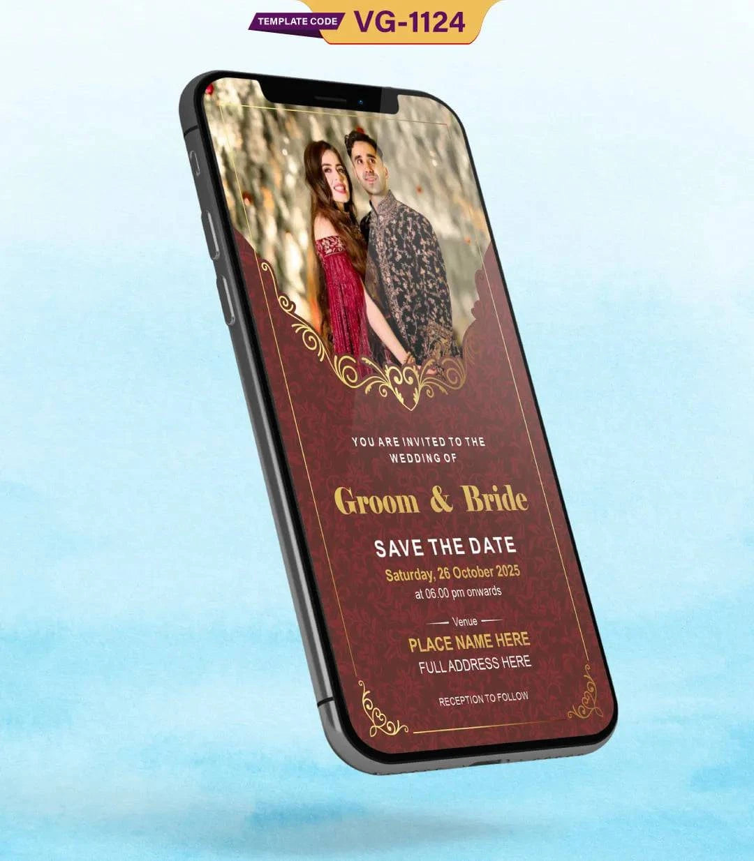 Save The Date Templates With Couple Picture