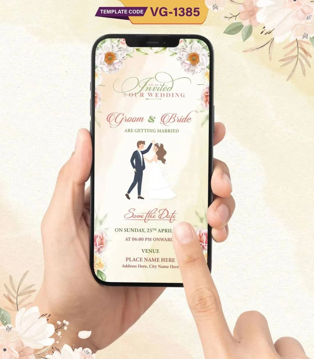 Save The Date Wedding Invitation Card