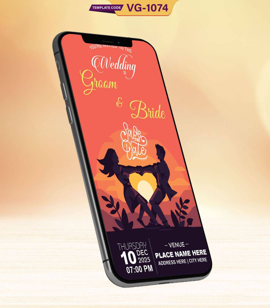 Save The Date Wedding Invitation