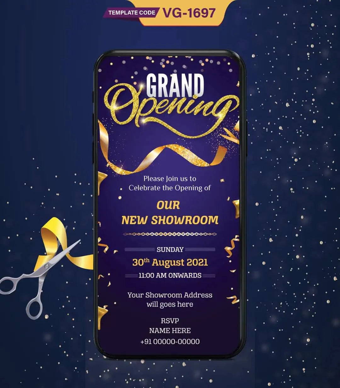 Showroom Opening Invitation Card