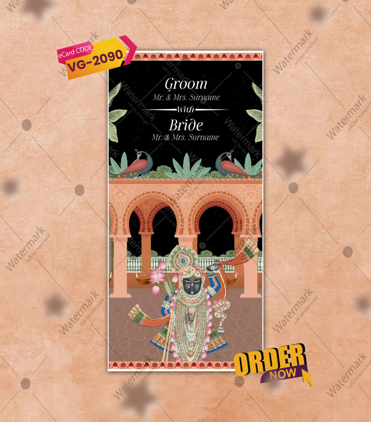 Shreenathji Theme Wedding Invitation Video