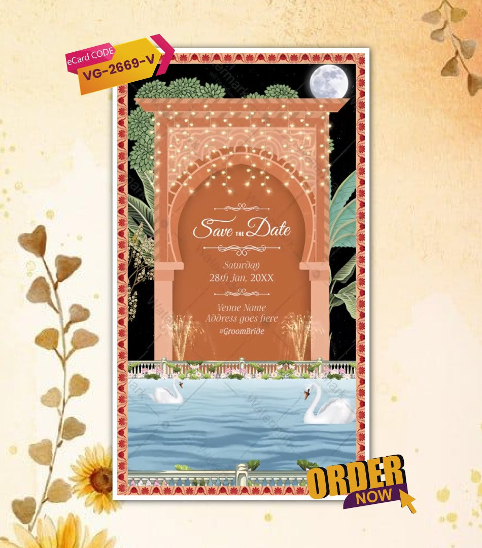 Shri Krishna Theme Wedding Invitation Video