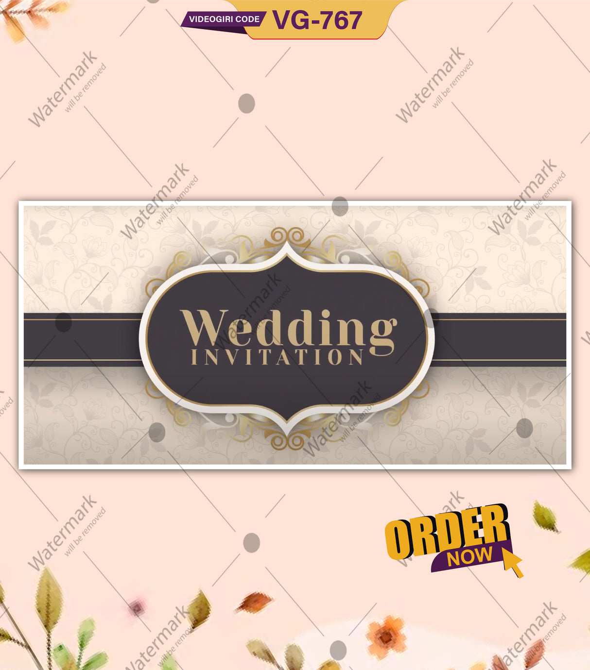 Simple Sober Wedding Invitation Video