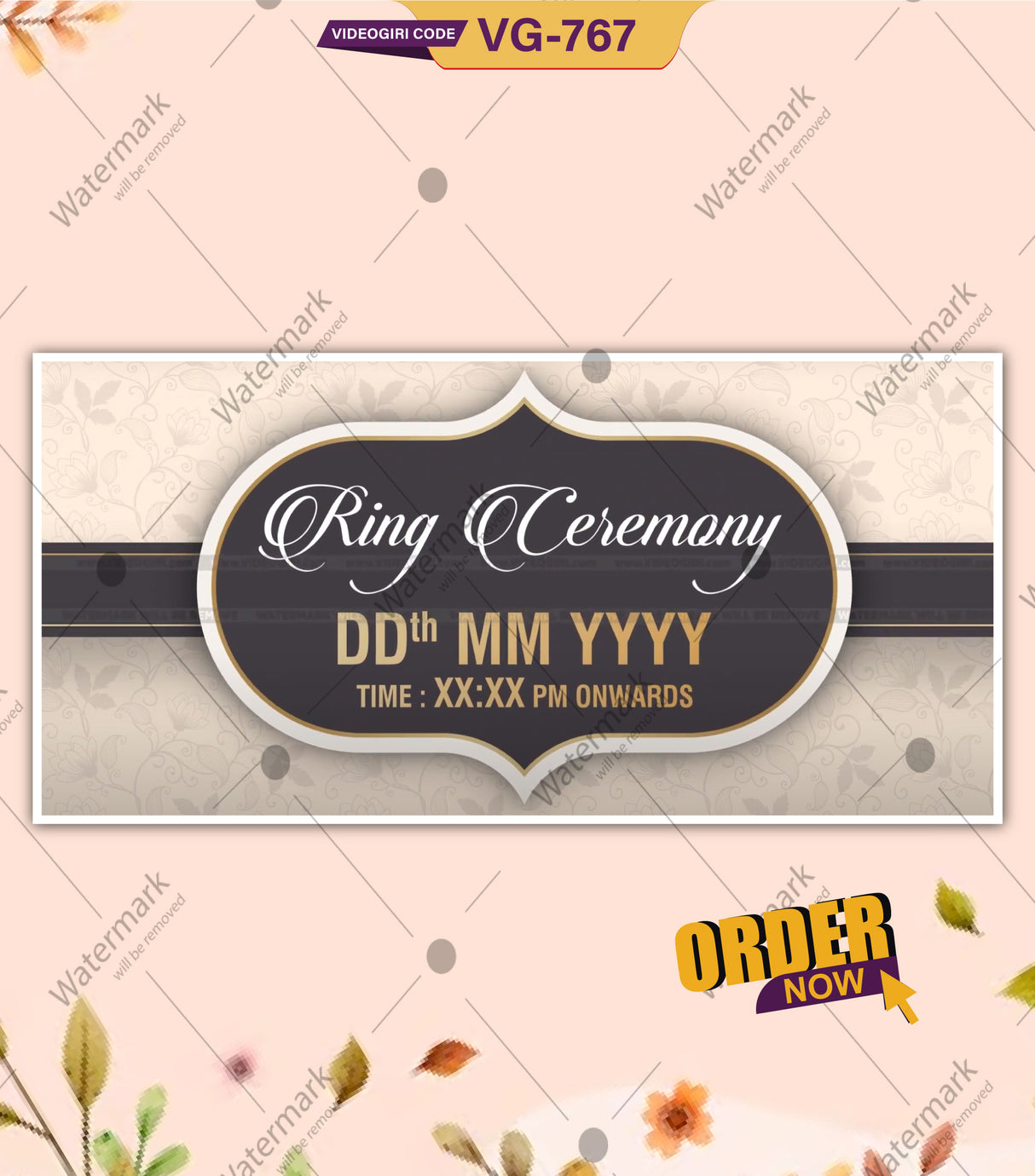 Simple Sober Wedding Invitation Video