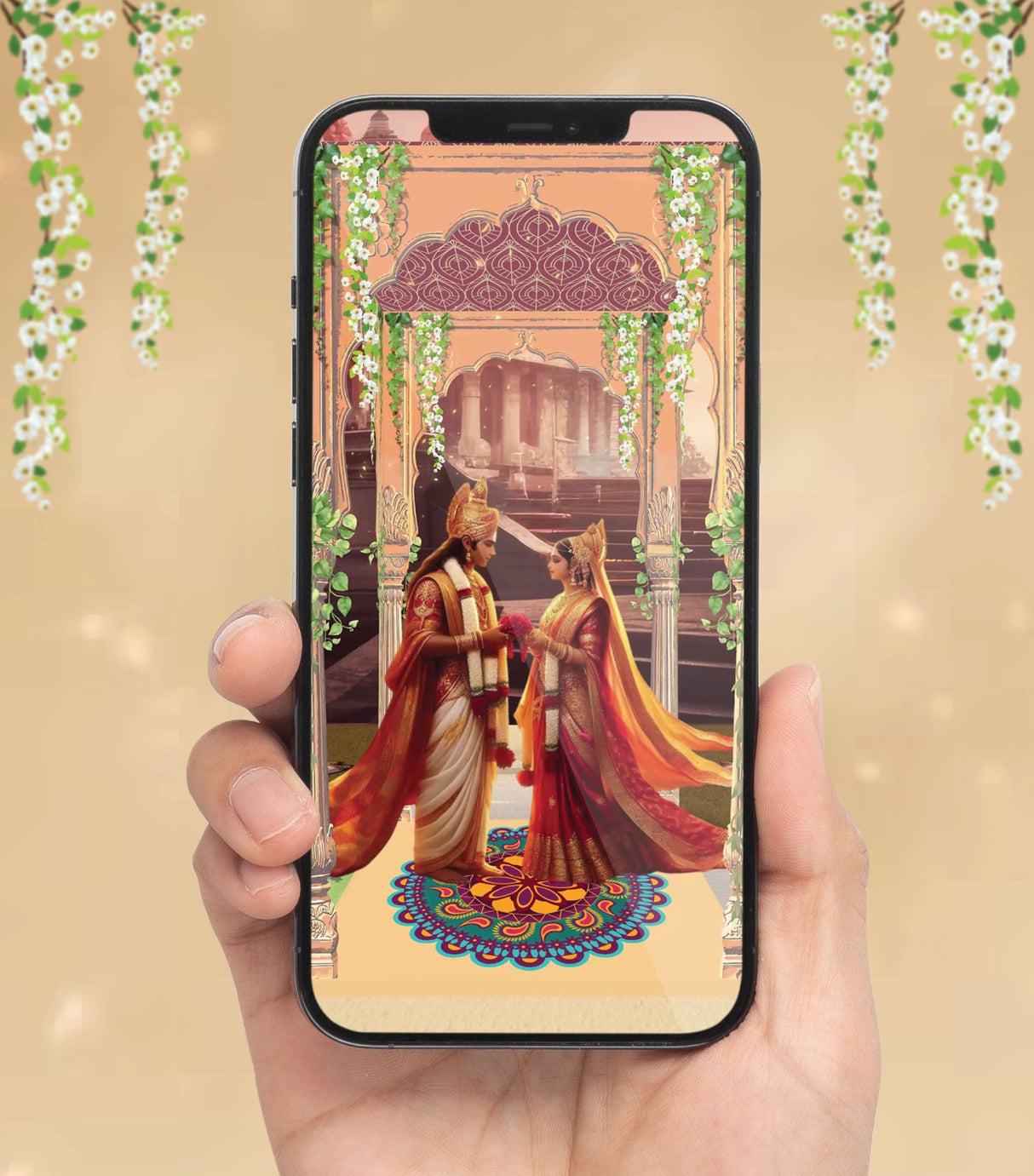 Sita Ram Wedding Invitation Video Card