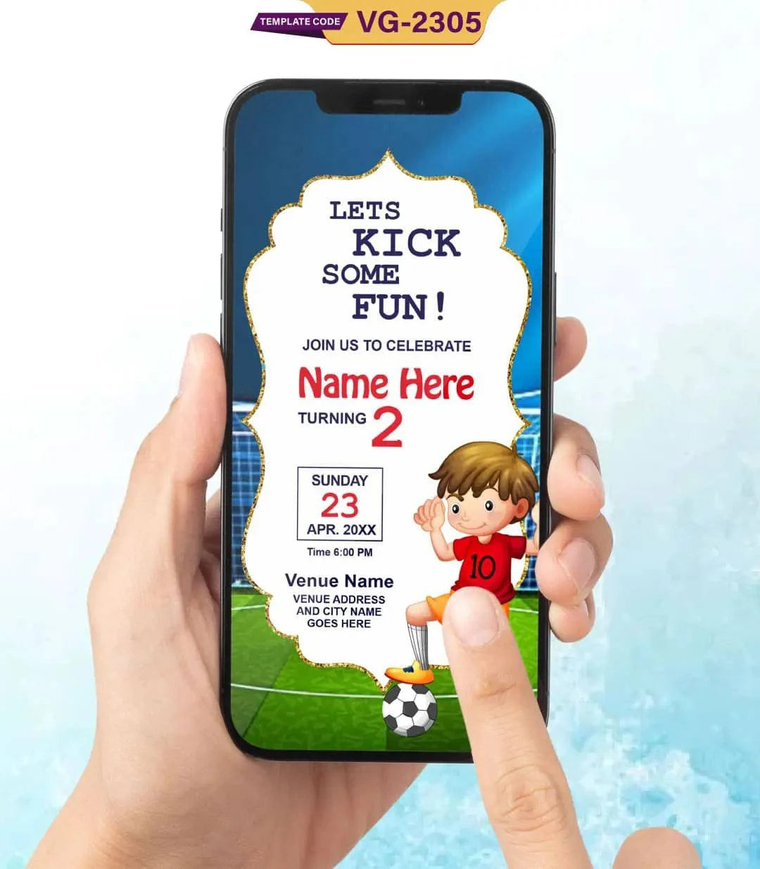 Soccer Birthday Party Invitations